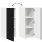 Preview: Küchenhängeschrank 2 pcs Schwarz 30 x 31 x 80 cm Holzwerkstoff