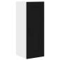 Preview: Küchenhängeschrank 2 pcs Schwarz 30 x 31 x 80 cm Holzwerkstoff