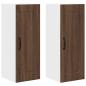 Preview: Küchenhängeschrank 2 pcs Braun Eichen-Optik 30 x 31 x 80 cm