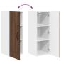 Preview: Küchenhängeschrank 2 pcs Braun Eichen-Optik 30 x 31 x 80 cm