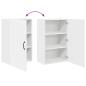 Preview: Küchenhängeschrank mit Regal Weiß 50 x 31 x 80 cm Holzwerkstoff
