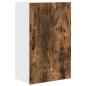 Preview: Küchenhängeschrank mit Regal Geräucherte Eiche 50 x 31 x 80 cm