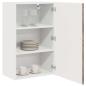 Preview: Küchenhängeschrank mit Regal Geräucherte Eiche 50 x 31 x 80 cm