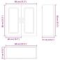 Preview: Küchenhängeschrank Artisan-Eiche 80 x 31 x 80 cm Holzwerkstoff