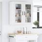 Preview: Küchenhängeschrank mit Regal Weiß 80 x 31 x 80 cm Holzwerkstoff