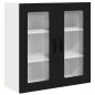 Preview: Küchenhängeschrank Schwarz 80 x 31 x 80 cm Holzwerkstoff