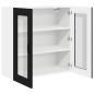 Preview: Küchenhängeschrank Schwarz 80 x 31 x 80 cm Holzwerkstoff