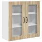 Preview: Küchenhängeschrank Sonoma-Eiche 80 x 31 x 80 cm Holzwerkstoff