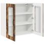 Preview: Küchenhängeschrank mit Regal Geräucherte Eiche 80 x 31 x 80 cm