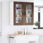 Preview: Küchenhängeschrank mit Regal Braun Eichen-Optik 80 x 31 x 80 cm