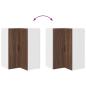 Preview: Küchenhängeschrank mit Regal Braun Eichen-Optik 57 x 57 x 80 cm
