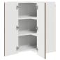 Preview: Küchenhängeschrank mit Regal Braun Eichen-Optik 57 x 57 x 80 cm