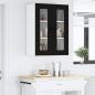Preview: Küchenhängeschrank Schwarz 60 x 31 x 80 cm Holzwerkstoff