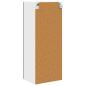 Preview: ARDEBO.de - Küchenhängeschrank Schwarz 40 x 31 x 100 cm Holzwerkstoff