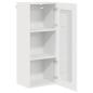 Preview: Küchenhängeschrank mit Regal Hochglanz Weiß 40 x 31 x 100 cm
