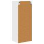 Preview: Küchenhängeschrank mit Regal Hochglanz Weiß 40 x 31 x 100 cm