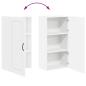 Preview: Küchenhängeschrank mit Tür Weiß 50 x 31 x 100 cm Holzwerkstoff