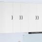 Preview: ARDEBO.de - Küchenhängeschrank mit Regal Hochglanz Weiß 60 x 31 x 100 cm
