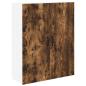 Preview: Küchenhängeschrank mit Regal Geräucherte Eiche 80 x 31 x 100 cm
