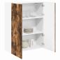 Preview: Küchenhängeschrank mit Regal Geräucherte Eiche 80 x 31 x 100 cm