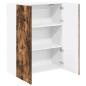 Preview: Küchenhängeschrank mit Regal Geräucherte Eiche 80 x 31 x 100 cm