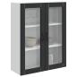 Preview: Küchenhängeschrank Schwarz 80 x 31 x 100 cm Holzwerkstoff