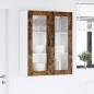 Preview: Küchenhängeschrank mit Regal Geräucherte Eiche 80 x 31 x 100 cm