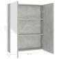 Preview: Bad-Spiegelschrank 60x15x75 cm MDF Betongrau