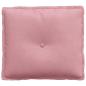Preview: Rücken Kissen Rosa 50 x 45 cm Cordstoff