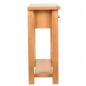 Preview: Konsolentisch mit 2 Schubladen 83x30x73 cm Massivholz Eiche