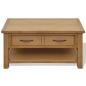 Preview: Couchtisch 88x53x45 cm Massivholz Eiche