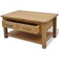 Preview: Couchtisch 88x53x45 cm Massivholz Eiche