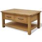 Preview: Couchtisch 88x53x45 cm Massivholz Eiche