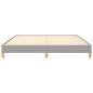 Preview: Bettgestell ohne Matratze Hellgrau 180x200cm Super King Stoff