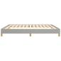 Preview: Bettgestell ohne Matratze Hellgrau 180x200cm Super King Stoff
