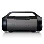 Preview: Spritzwassergeschützter Bluetooth®-Lautsprecher mit FM-Radio, USB, SD und Party-Licht Schwarz