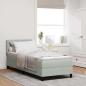 Preview: Boxspringbett mit Matratze Hellgrau 80 x 200 cm Samt