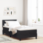 Preview: Boxspringbett mit Kopfteil Schwarz 80 x 200 cm Samt