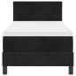 Preview: Boxspringbett mit Matratze Schwarz 80 x 200 cm Stoff