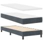 Preview: Boxspringbett mit Matratze Dunkelgrau 80x200 cm Samt Dunkelgrau