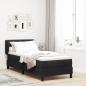 Preview: ARDEBO.de - Boxspringbett mit Matratze Dunkelgrau 80x200 cm Samt Schwarz