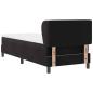 Preview: Boxspringbett mit Matratze Dunkelgrau 80x200 cm Samt Schwarz