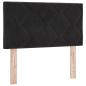 Preview: Boxspringbett mit Matratze Dunkelgrau 80x200 cm Samt Schwarz