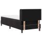 Preview: Boxspringbett mit Matratze Schwarz 100x200 cm Velvet Schwarz
