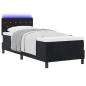 Preview: Boxspringbett mit Kopfteil Schwarz 80 x 200 cm Samt