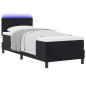 Preview: Boxspringbett mit Kopfteil Schwarz 80 x 200 cm Samt