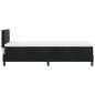 Preview: Boxspringbett mit Kopfteil Schwarz 80 x 200 cm Samt