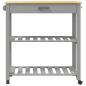 Preview: Küchenwagen MONZA 84x40x88,5 cm Massivholz Kiefer