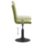 Preview: Esszimmerstühle 4 Stk. Drehbar Hellgrün Samt