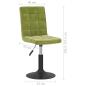 Preview: Esszimmerstühle 4 Stk. Drehbar Hellgrün Samt